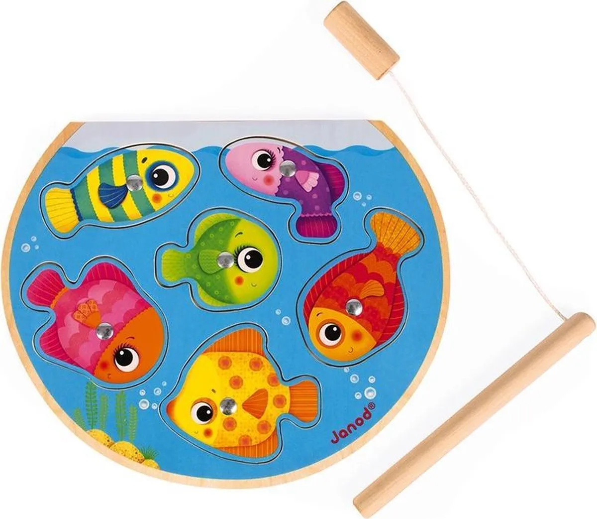 Janod Puzzelspel Snelle Vissen 2-in-1