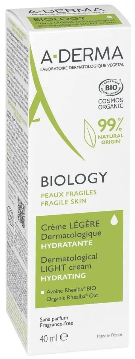 A-Derma Biology Licht Hydraterende Crème 40ml