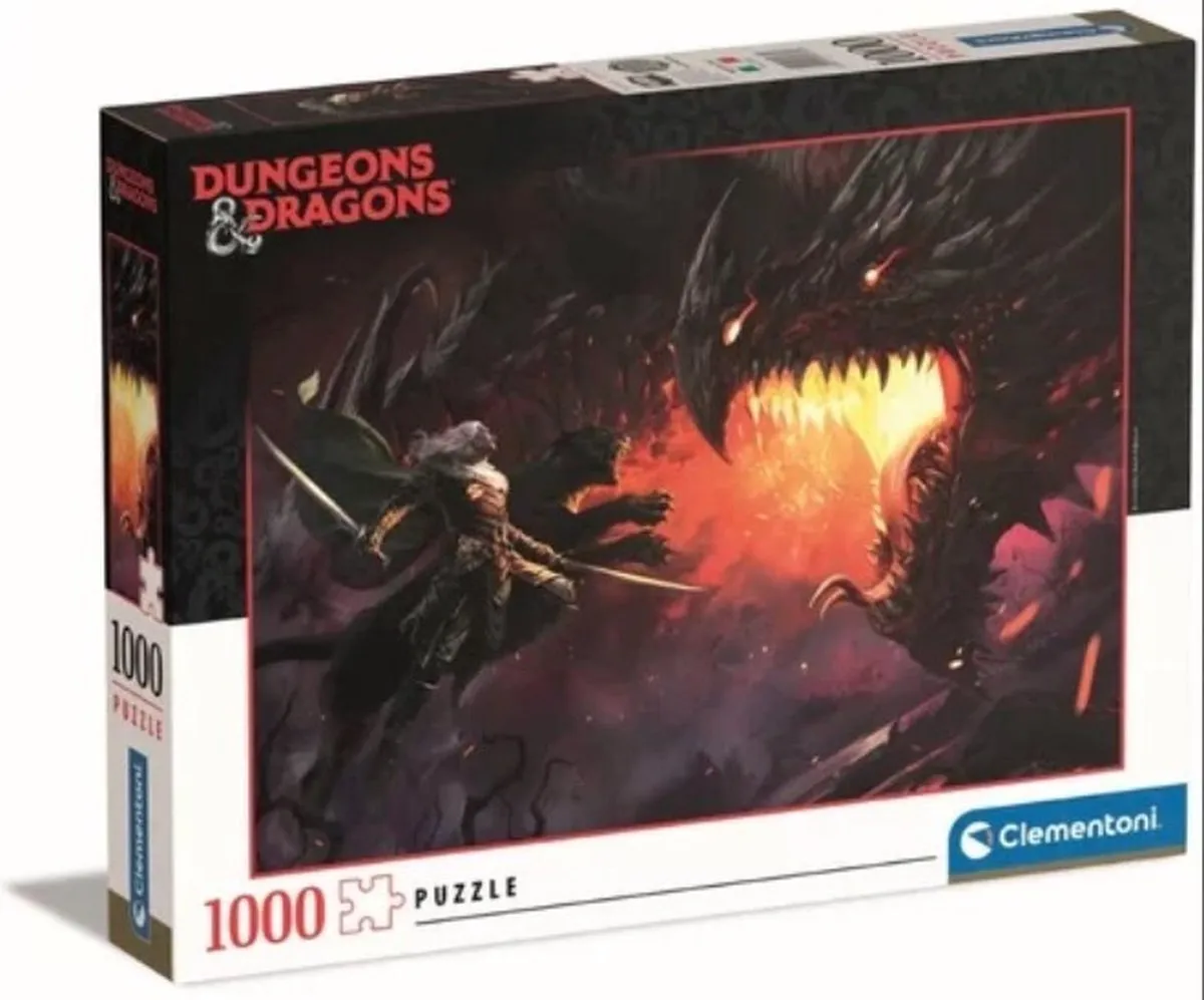 Clementoni Puzzel Dungeons & Dragons Drizzt 1000 Stuks