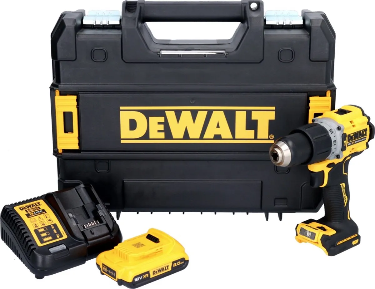 DeWalt DCD805D1T Klopboormachine 18V 90Nm - Borstelloos - 2000mAh - afbeelding 3 van 5