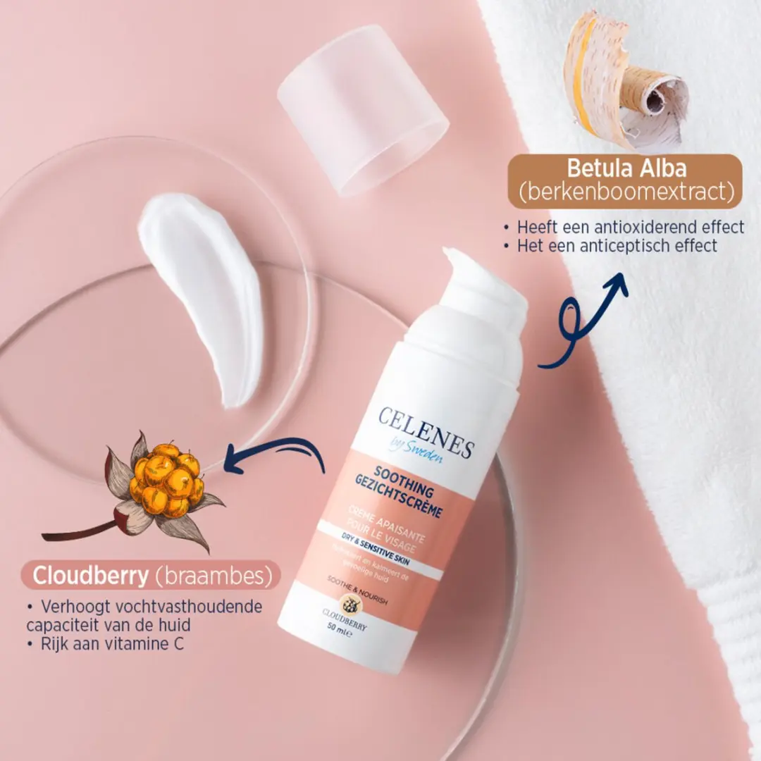 Celenes by Sweden Cloudberry Hydraterende Crème 50ml