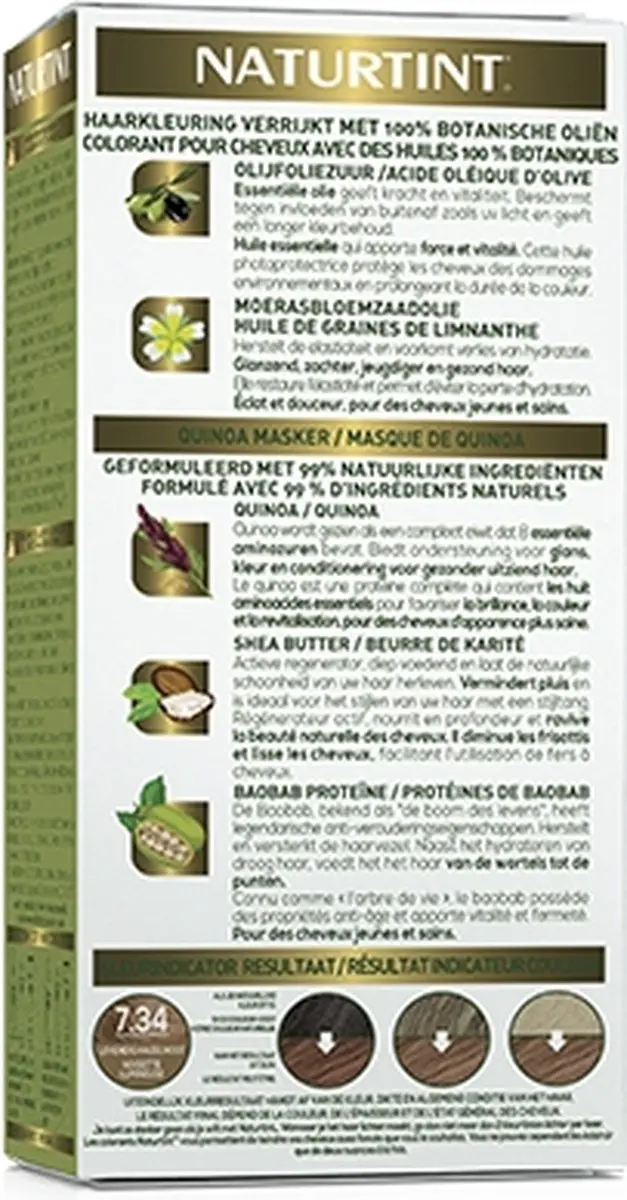 Naturtint Levendig Hazelnoot Haarkleur 170ml - Permanent - Vegan