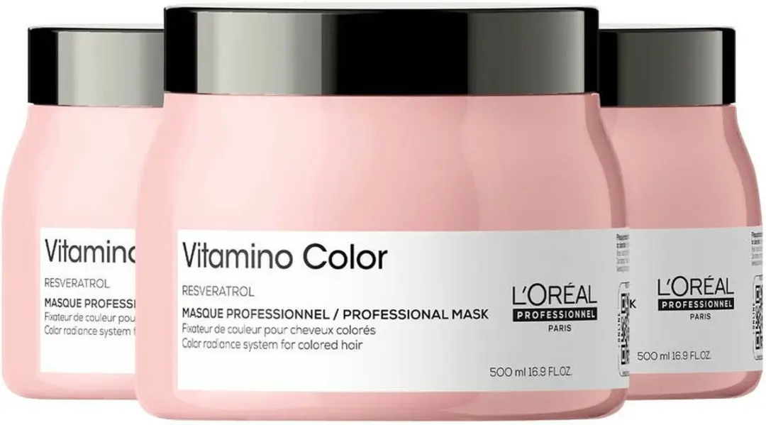 L'Oréal Professionnel Vitamino Color Haarmasker 500ml - 3 Stuks