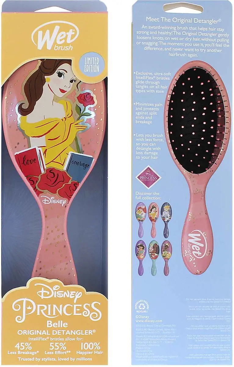 The Wet Brush Disney Original Detangler - Princess Belle - 1 Stuk