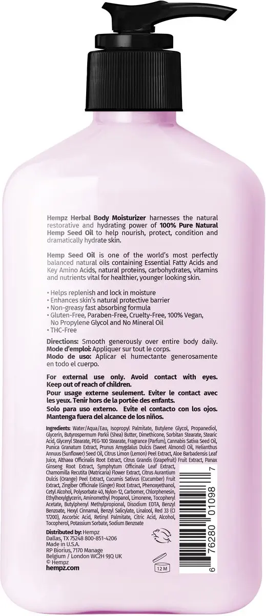 Hempz Original Pomegranate Bodylotion 500ml