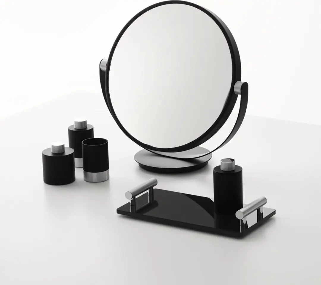 Decor Walther Vanity Cosmetische Spiegel 43cm - Mat Zwart/Chroom