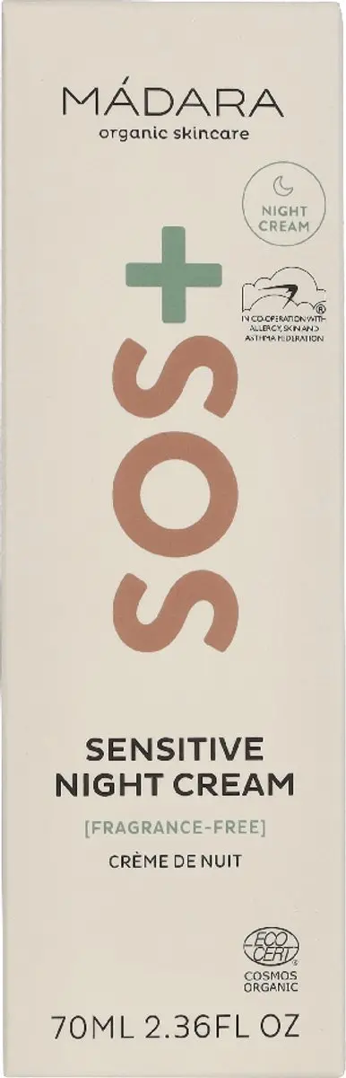 MÁDARA SOS+ Sensitive Night Cream 70ml