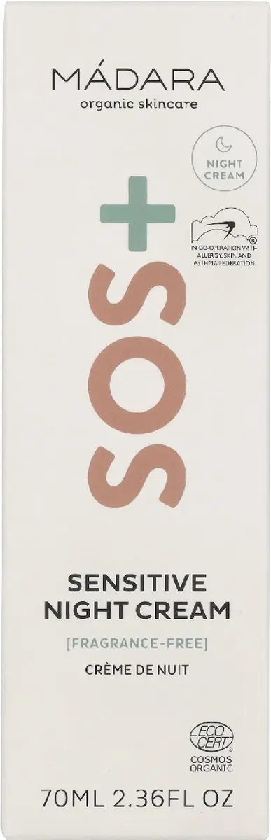 MÁDARA SOS+ Sensitive Night Cream 70ml