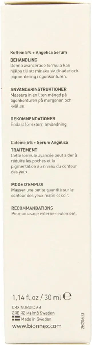 Bionnex The Nordea Caffeine 5% Serum 30ml