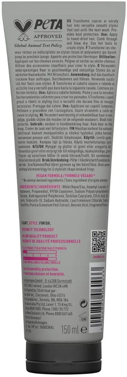 KMS Hair Therma Shape Straightening Crème 150ml