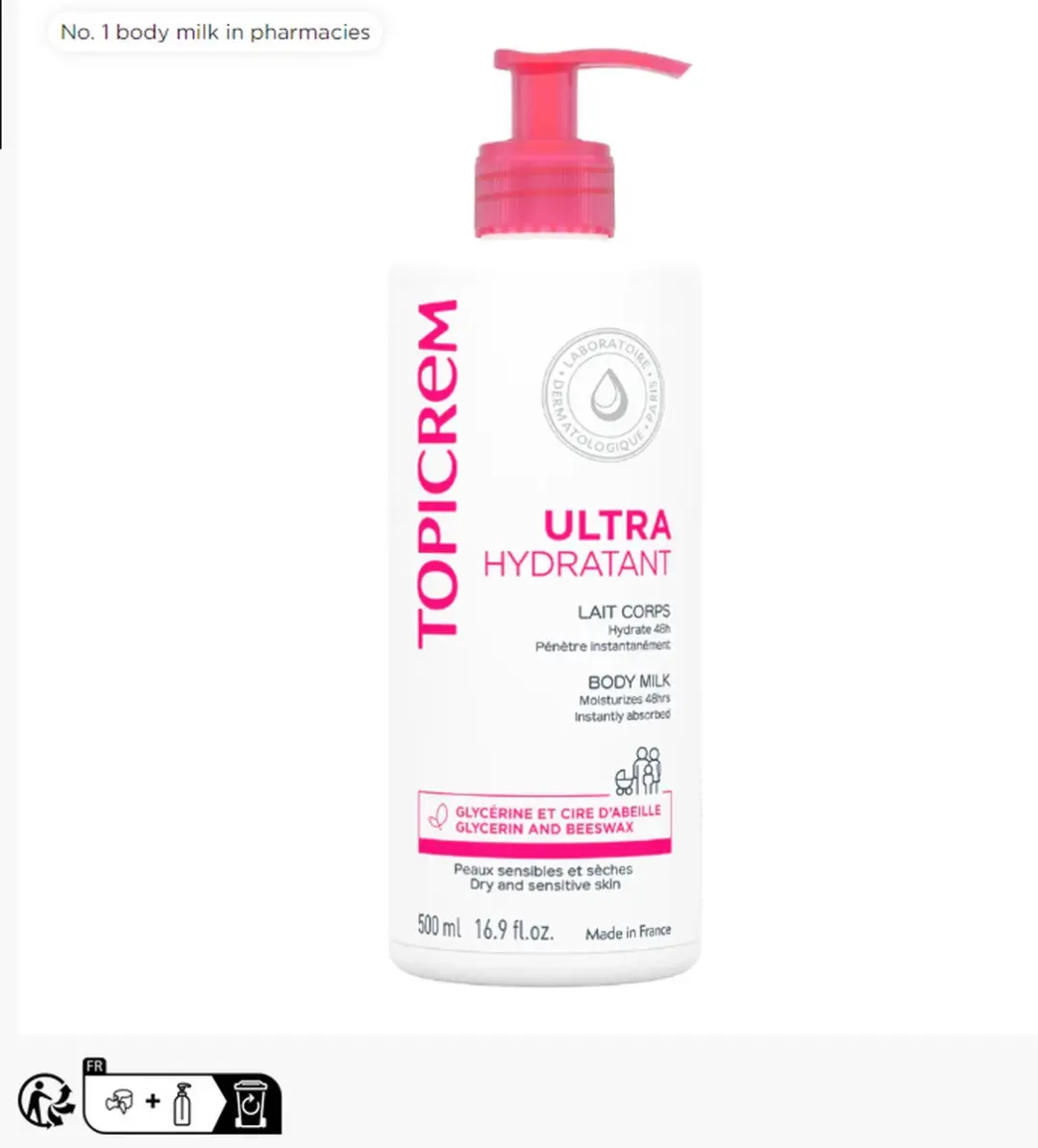 Topicrem Hydraterende Bodylotion 500ml