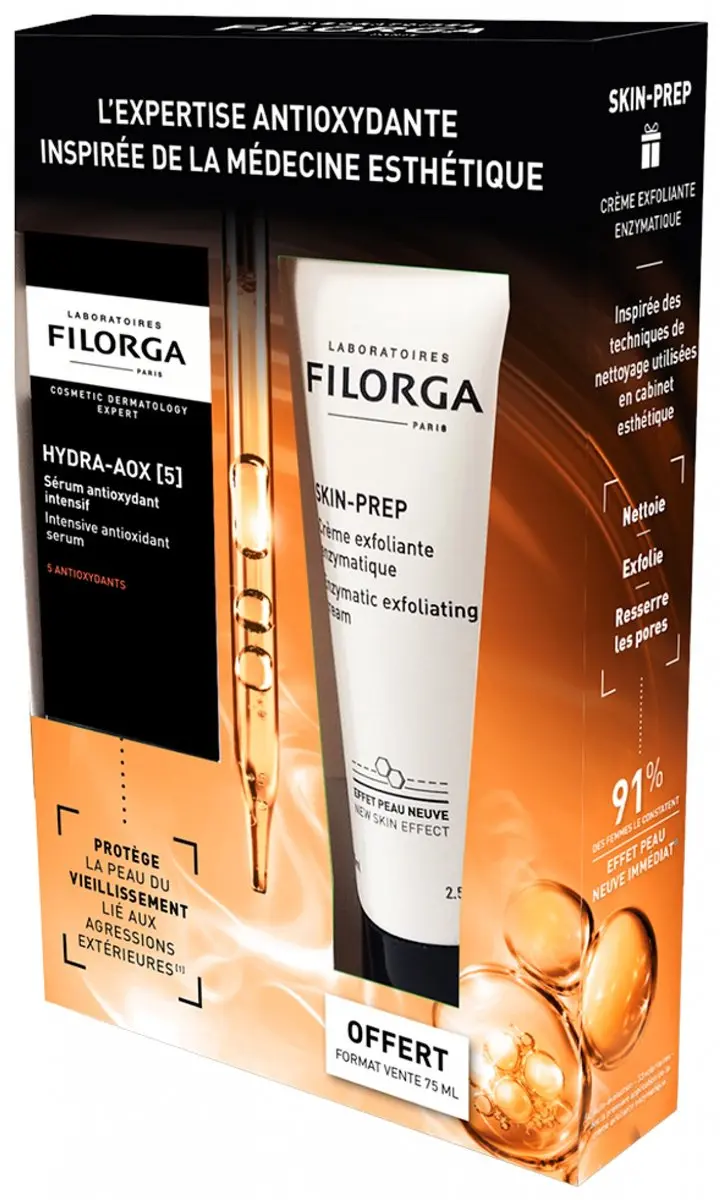 Filorga HYDRA-AOX Serum 30ml + Skin-Prep Exfoliërende Crème 75ml