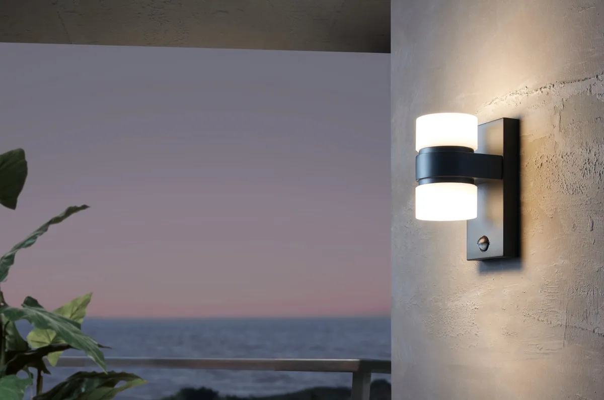 Eglo Atollari Wandlamp Buiten LED - 23cm - Antraciet/Wit - afbeelding 6 van 6