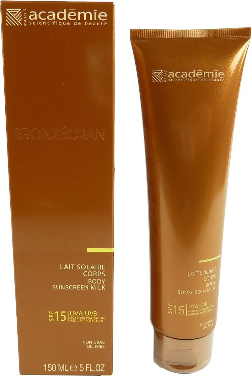 Academie Lait Solaire Body Sunscreen Milk SPF15 - 150ml - Medium