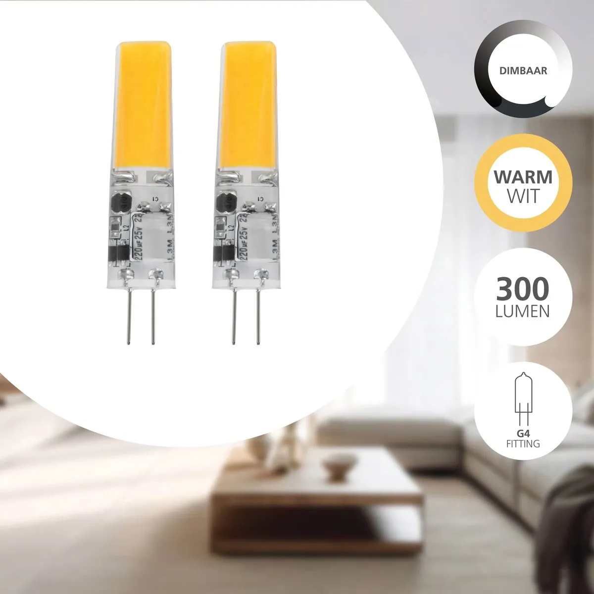 Eglo LED G4 Lamp - 3W - 2700K - Transparant
