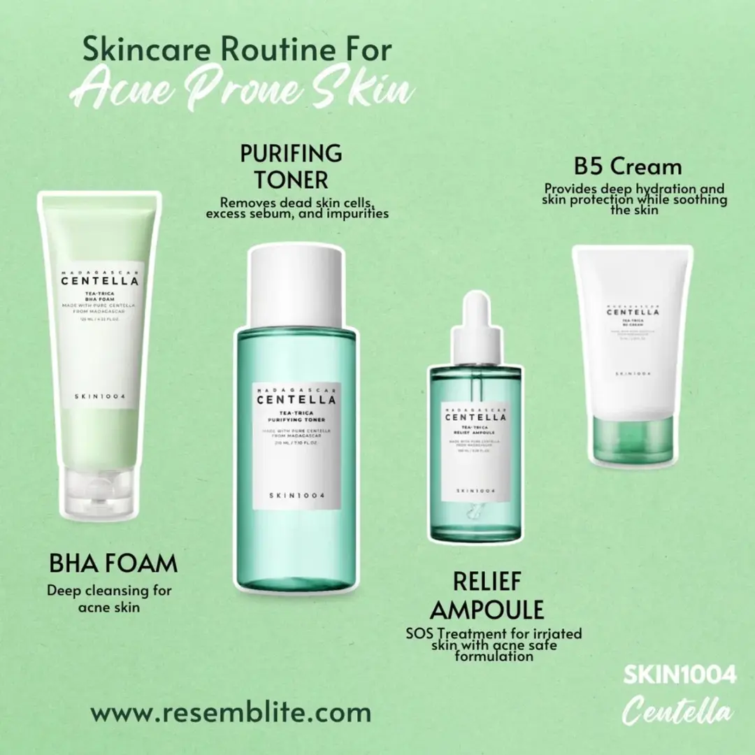 Skin1004 Madagascar Centella Tea-Trica Travel Kit - 4 Stuks