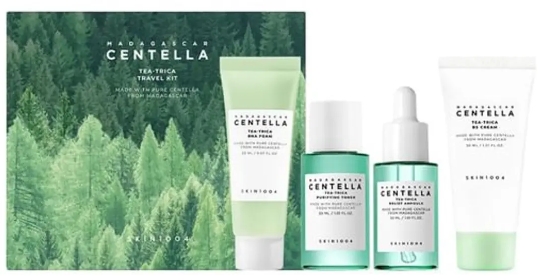 Skin1004 Madagascar Centella Tea-Trica Travel Kit - 4 Stuks
