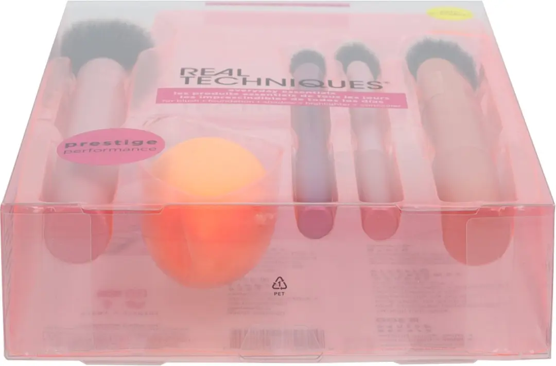 Real Techniques Everyday Essentials Kwastenset - 5 Stuks - Roze/Rood