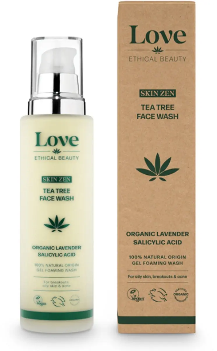 Love Ethical Beauty Skin Zen Balance Tea Tree Face Wash 100ml