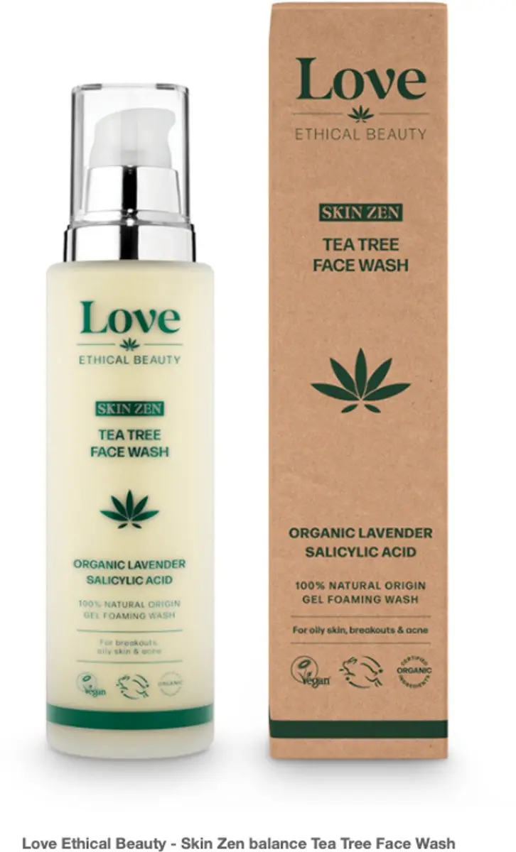 Love Ethical Beauty Skin Zen Balance Tea Tree Face Wash 100ml