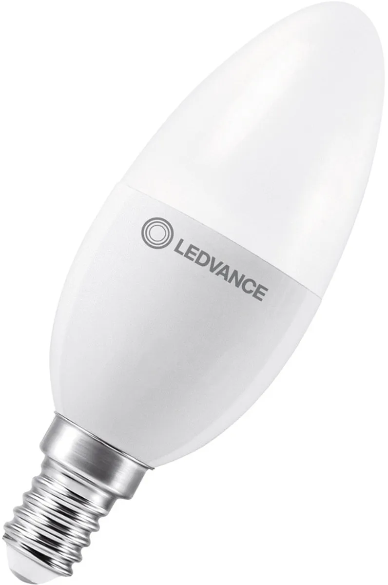 LEDVANCE Classic E14 Kaarslamp 4.9W 470lm - Mat - Zeer Warm Wit - afbeelding 3 van 3