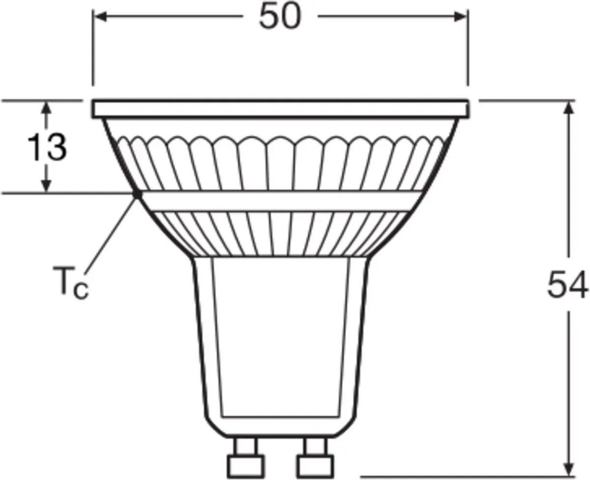 LEDVANCE Superior LED Spot Reflector GU10 PAR16 4.5W 350lm - Dimbaar