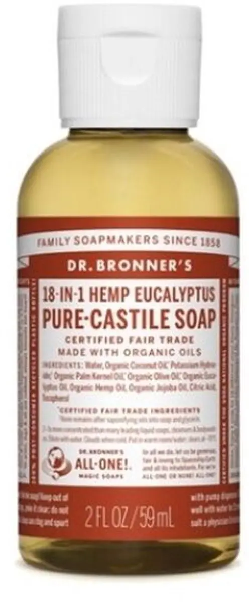 Dr. Bronner's Eucalyptus Vloeibare Zeep 60ml