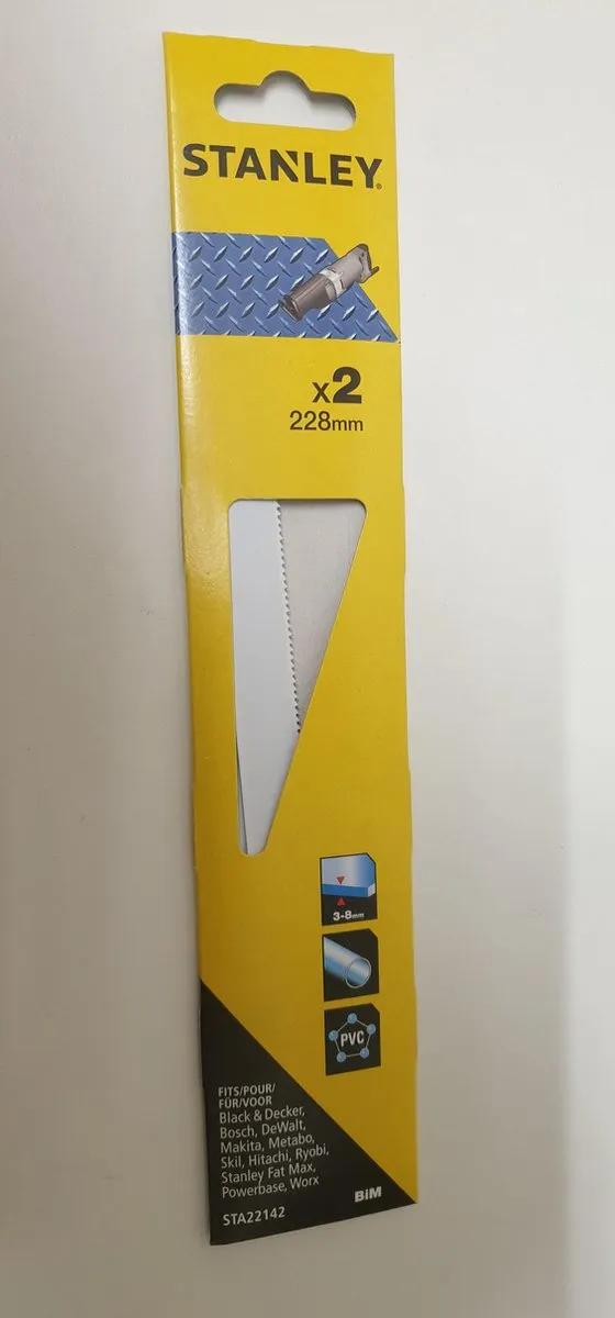 Stanley Recipro Zaagbladen 228mm Metaal - 2 Stuks