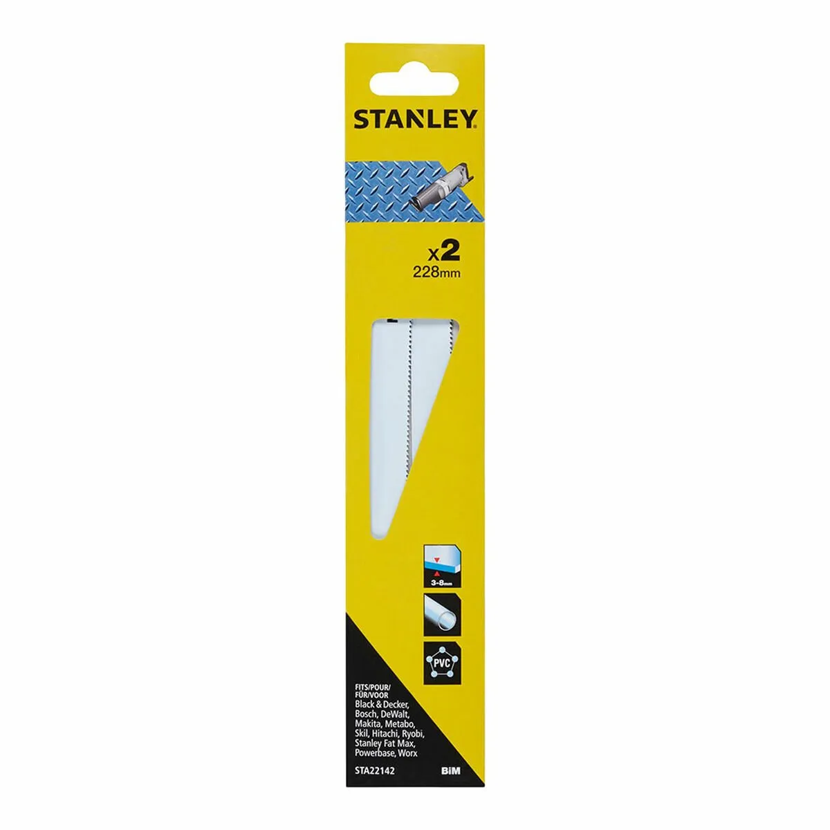 Stanley Recipro Zaagbladen 228mm Metaal