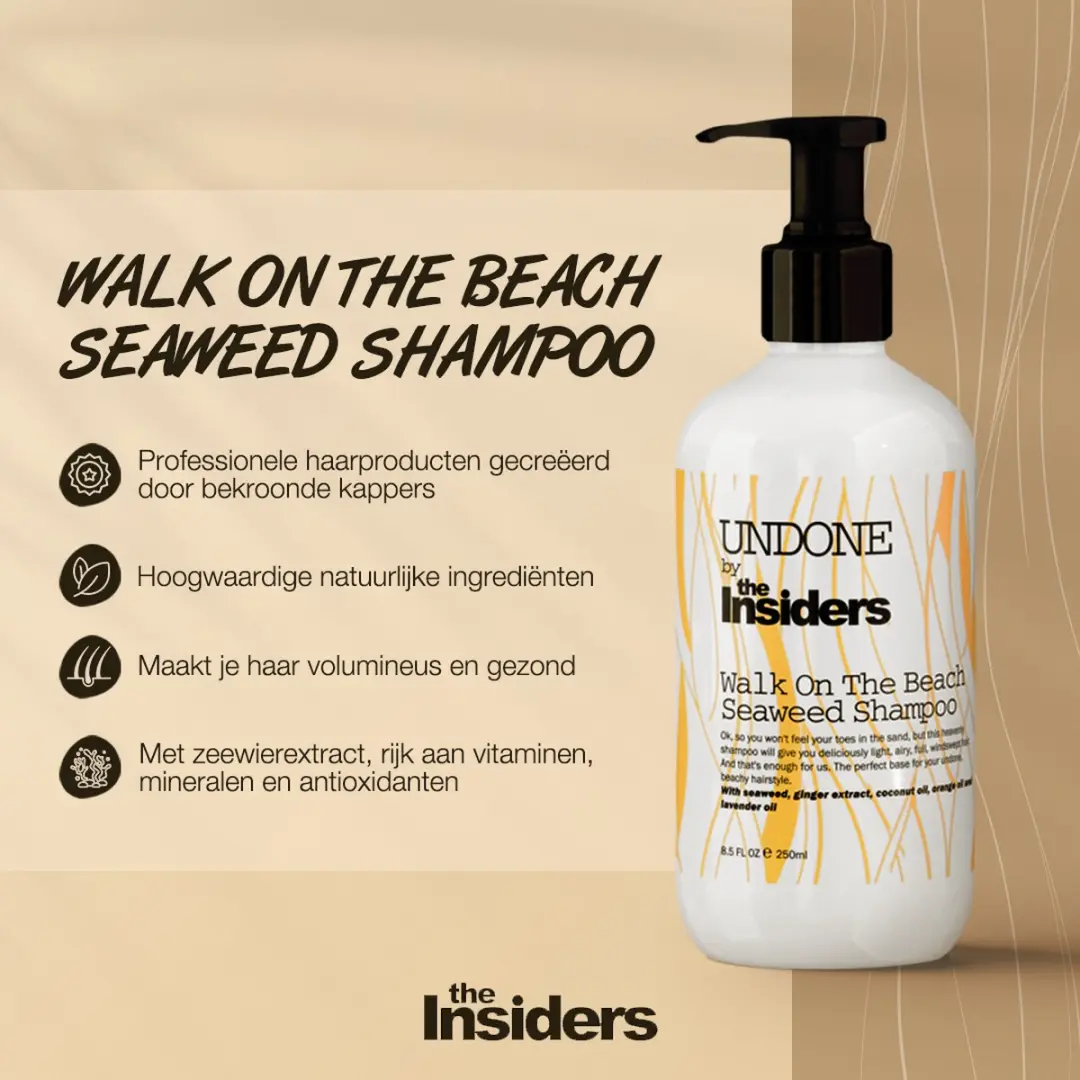 The Insiders Undone Walk On The Beach Seaweed Shampoo 250ml