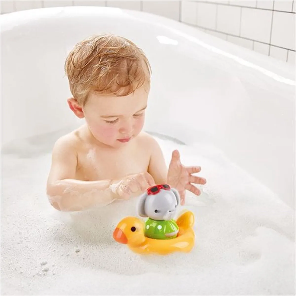 Hape Spin Splash 'n' Swim Olifant E0222 - Veelkleurig