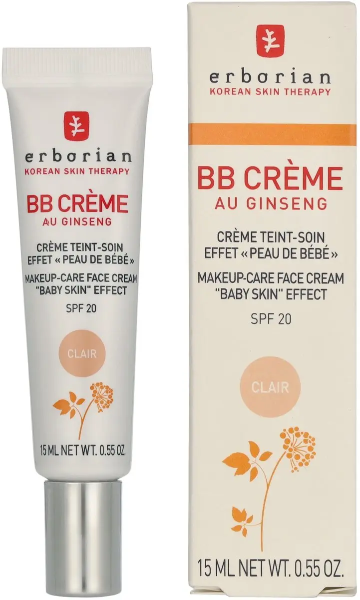 Erborian BB Cream Au Ginseng SPF20 Clair - 15ml - Medium Beige