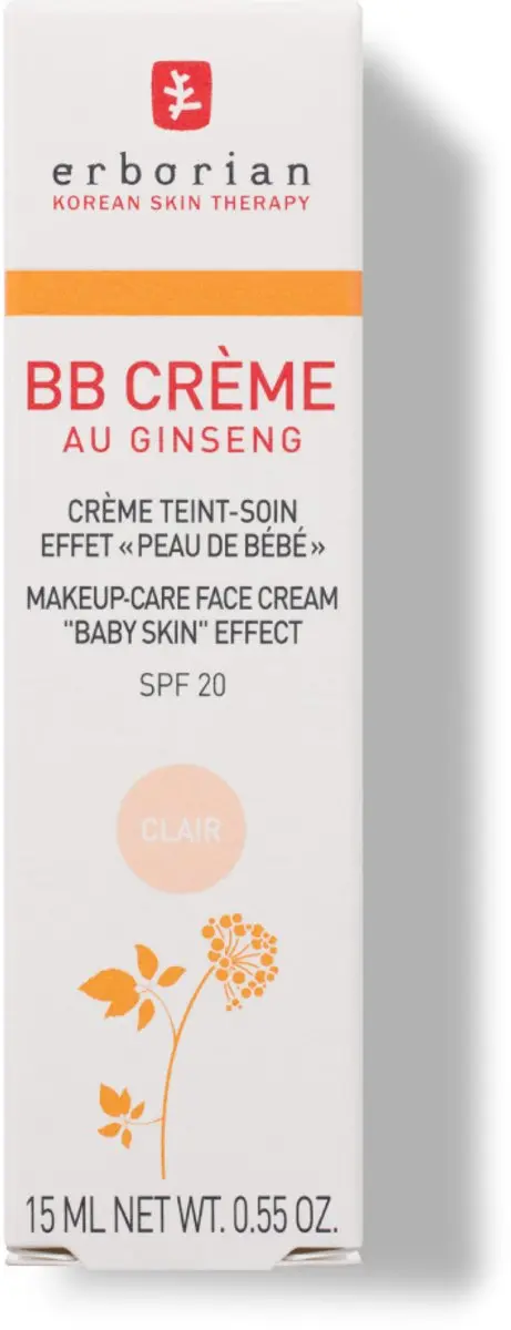 Erborian BB Cream Au Ginseng SPF20 Clair - 15ml - Medium Beige