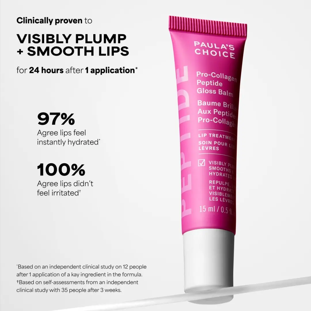 Paula's Choice Pro-Collagen Peptide Gloss Balm 15ml - Roze