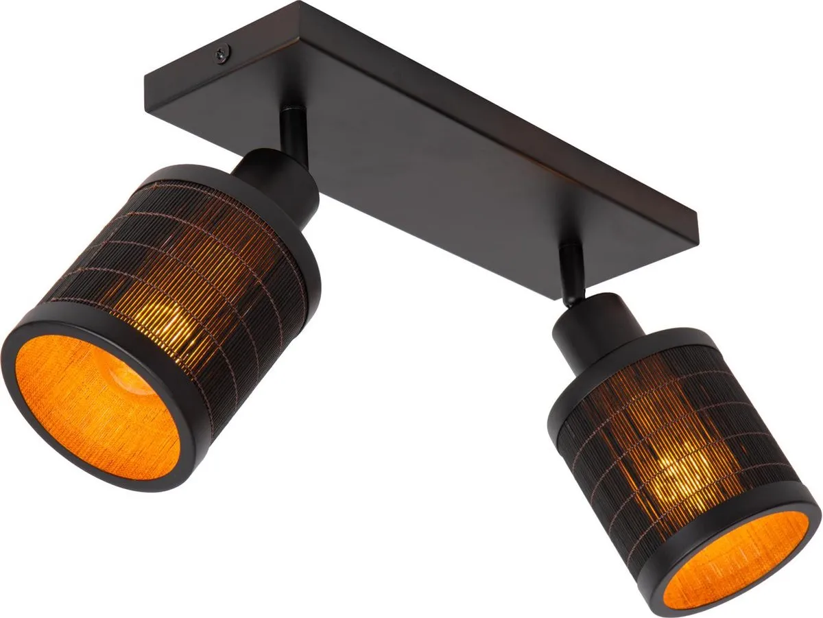 Lucide Tagalog Plafondspot 2xE27 - Zwart
