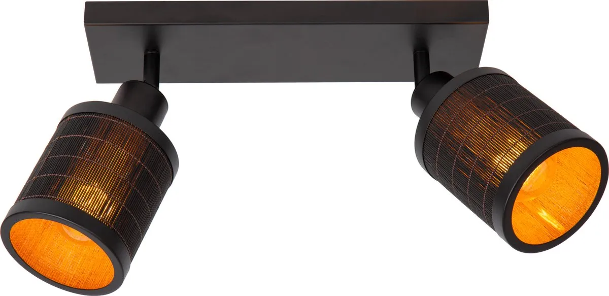 Lucide Tagalog Plafondspot 2xE27 - Zwart