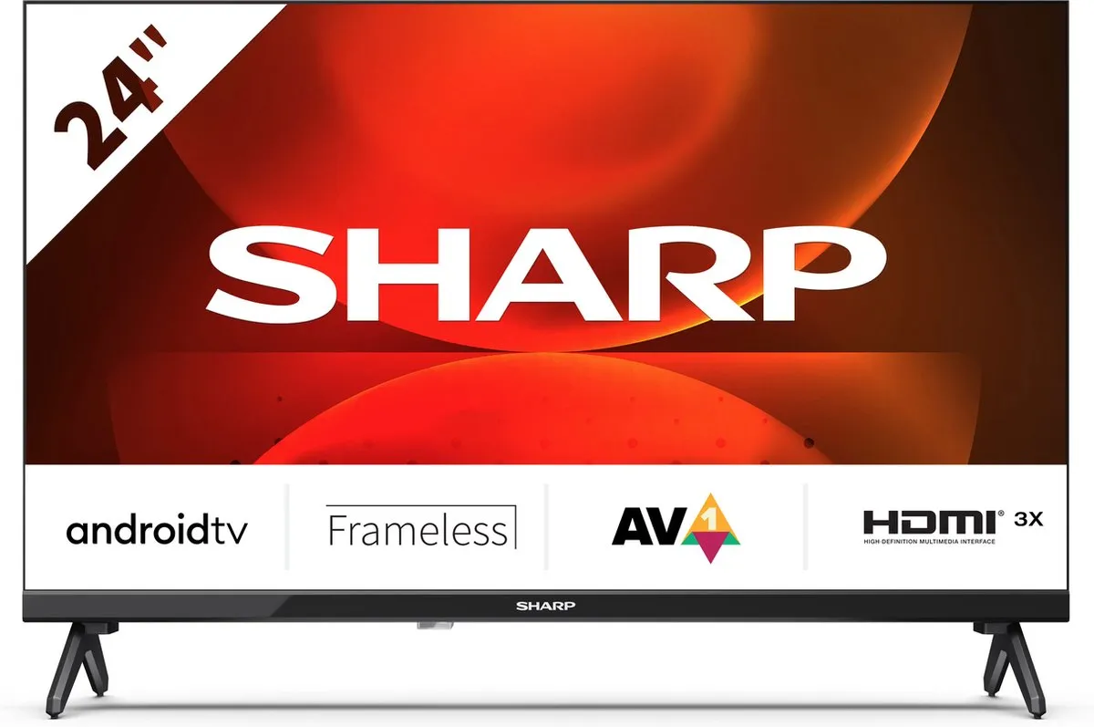 Sharp 24FH2 Smart TV 24 inch - Zwart