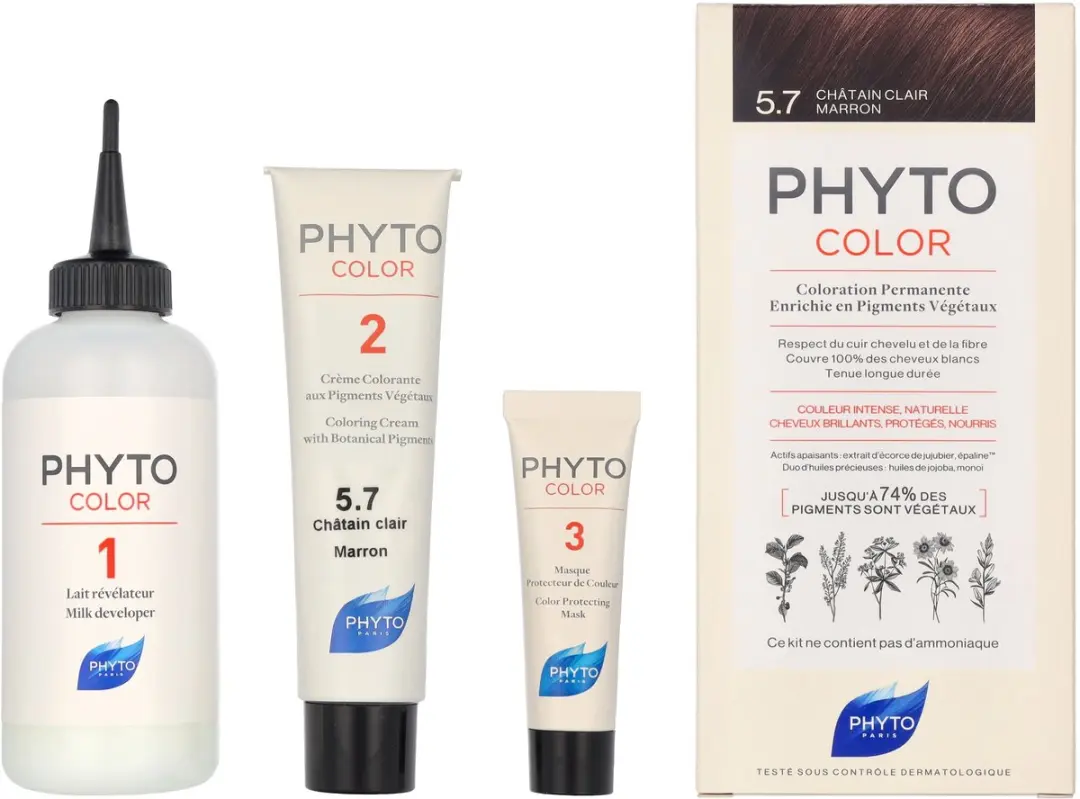 Phyto PhytoColor 5.7-castaño Permanent Haarkleurcrème 112ml