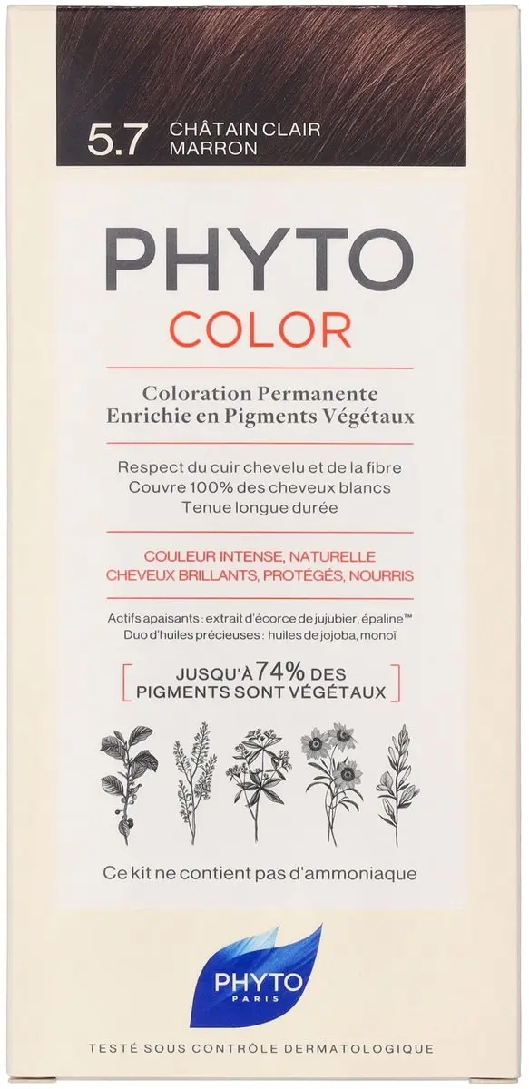 Phyto PhytoColor 5.7-castaño Permanent Haarkleurcrème 112ml