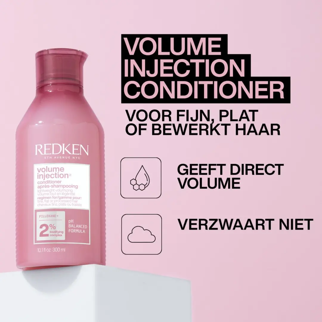 Redken Volume Injection Duo Shampoo & Conditioner 300ml - Fijn haar