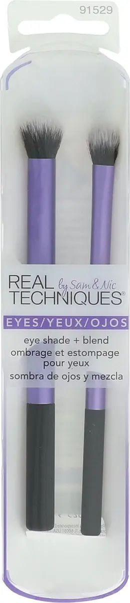 Real Techniques Eye Shade & Blend Brush - 4 Stuks - Paars