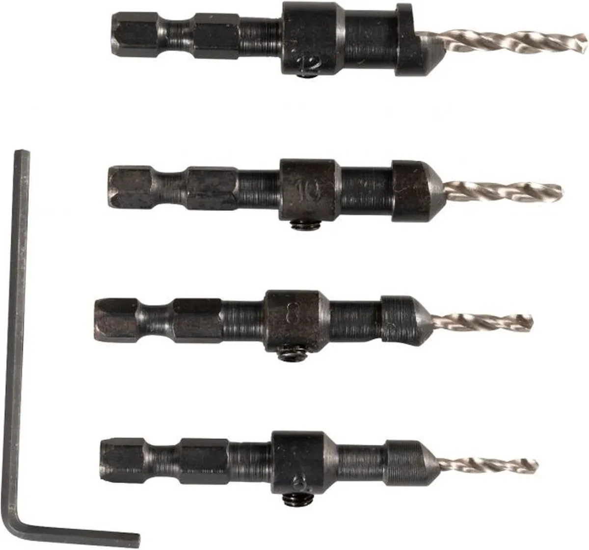 Makita D-73455 Verzinkboor-set 4 Stuks