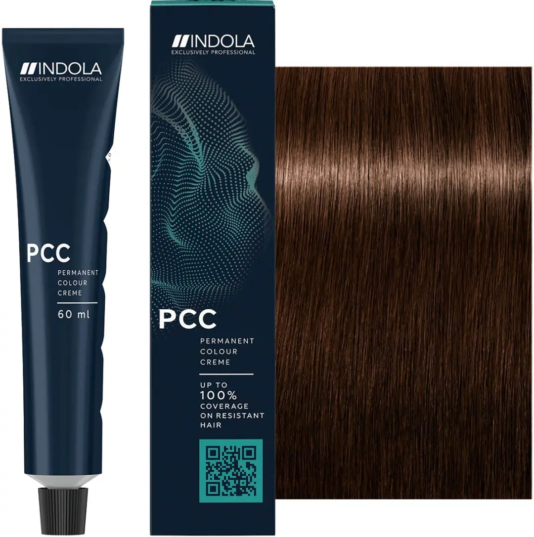 Indola Profession Caring Color Kastanjebruin 60ml - Permanent