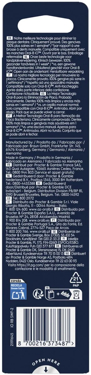 Oral-B iO Gentle Care Opzetborstels 2 Stuks - Wit