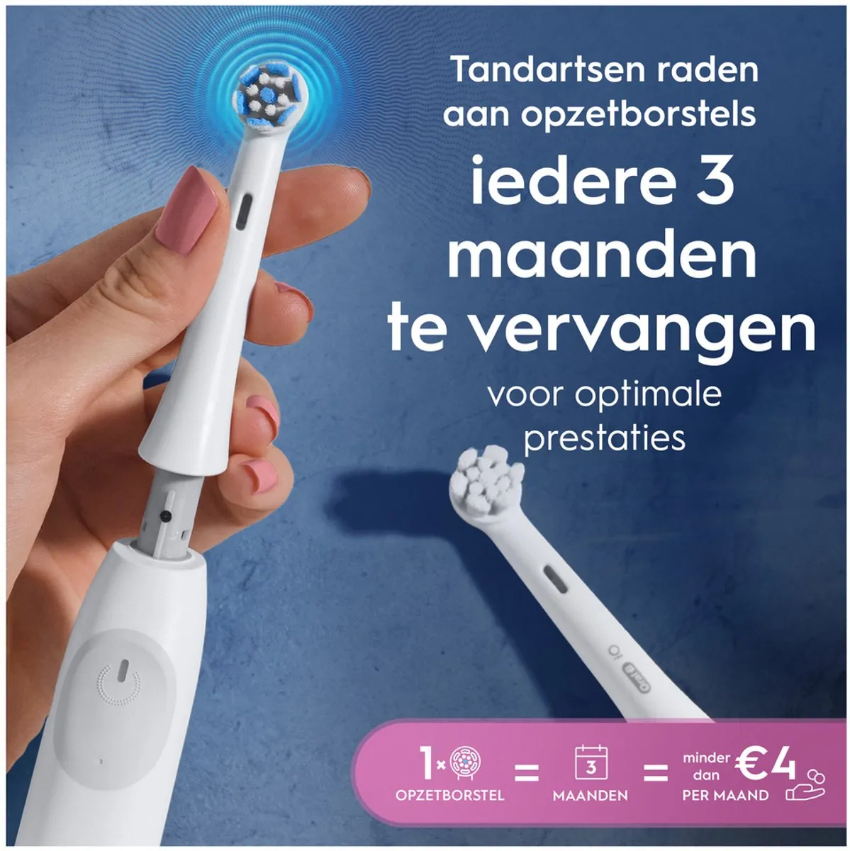 Oral-B iO Gentle Care Opzetborstels 2 Stuks - Wit