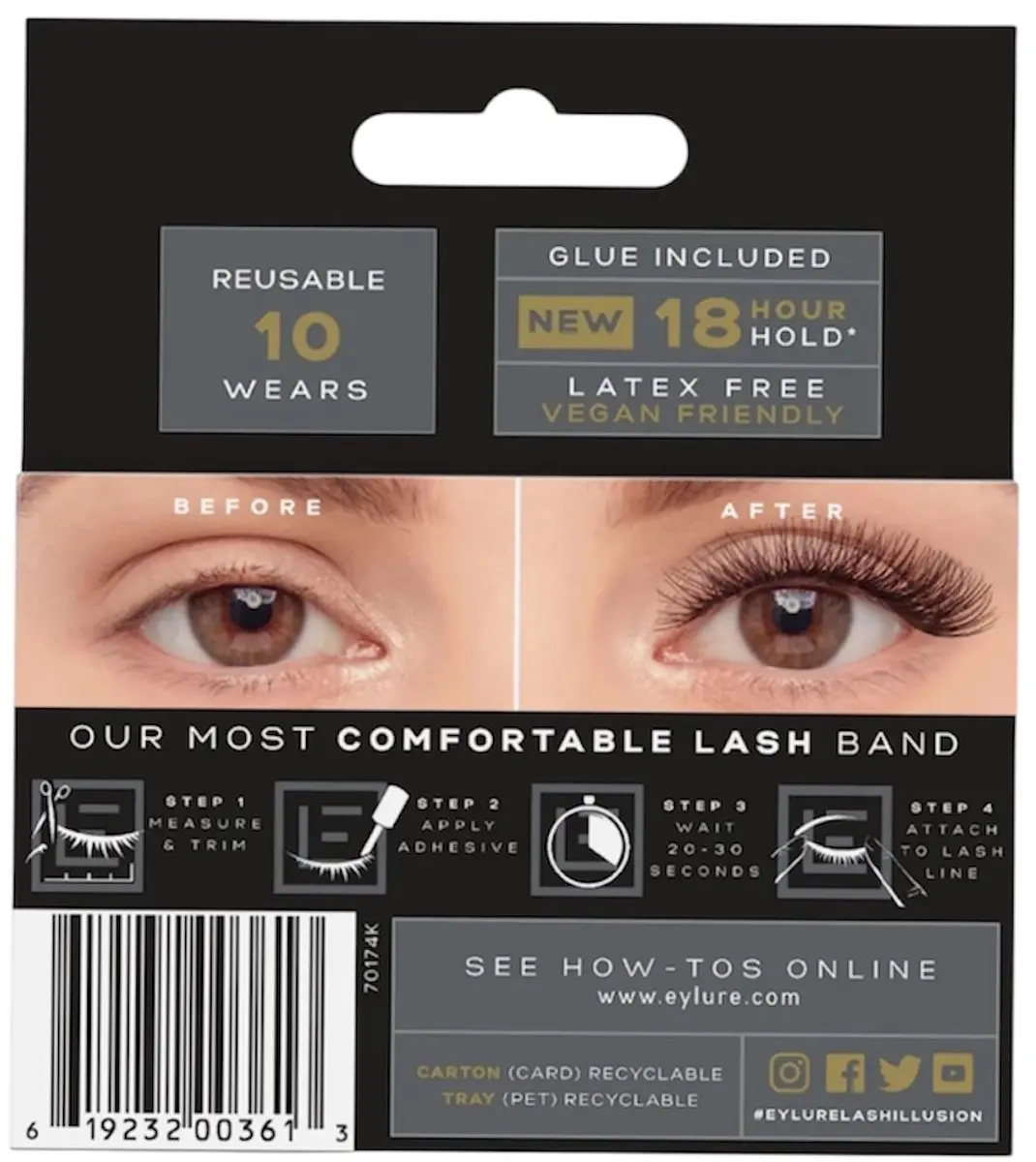 Eylure London Wimpers Lash Illusion Faux Mink nr. 310 - 2 Stuks