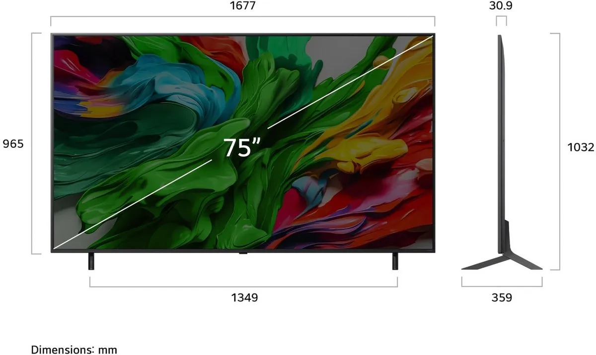 LG 75QNED85A6C 75 inch QNED Evo TV - Zwart