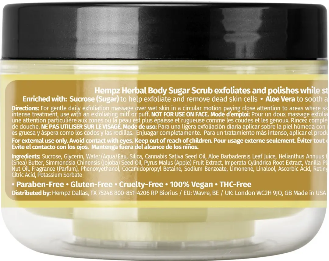 Hempz Original Floral Banana Herbal Sugar Scrub 176g - Bloemen & Banaan