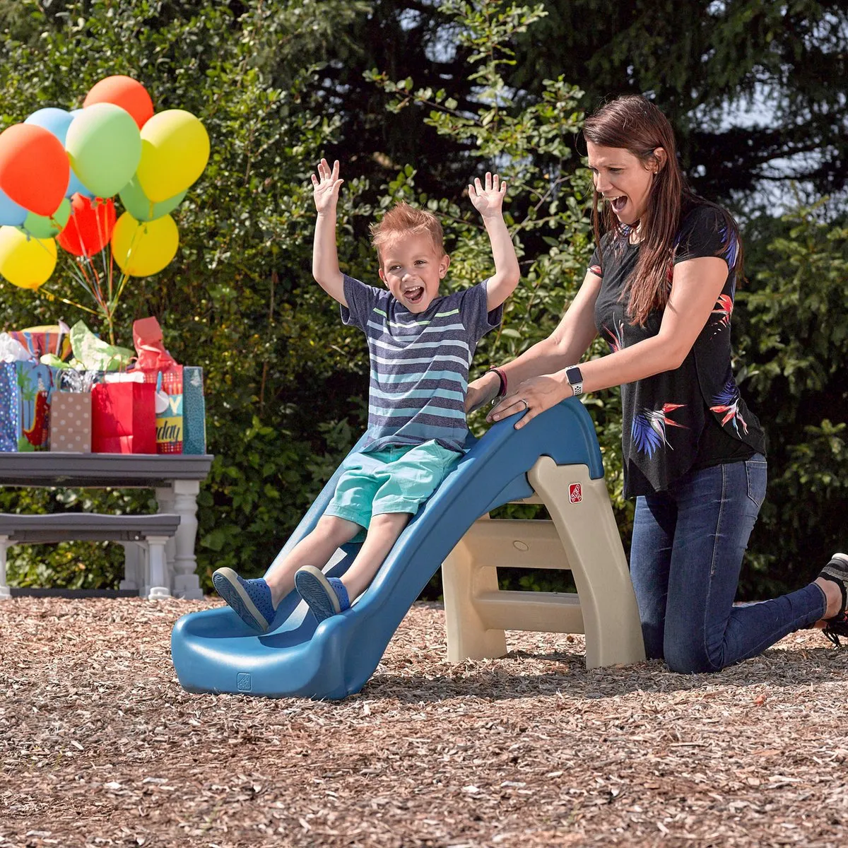 Step2 Play & Fold Jr. Glijbaan 843999 - Blauw