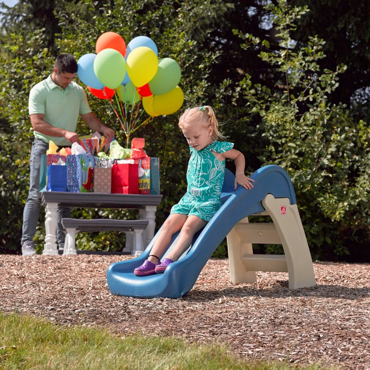 Step2 Play & Fold Jr. Glijbaan 843999 - Blauw